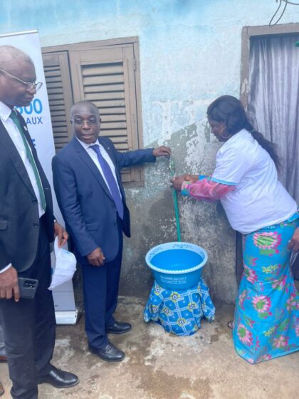 Accès à l’eau potable: Bientôt 2500 ménages connectés au réseau d’eau potable à Abobo Plaque 1 